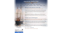 Desktop Screenshot of americanyachtclub.org