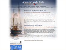 Tablet Screenshot of americanyachtclub.org